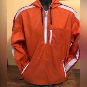 Orange Nike Half Zip Windbreaker Pullover Women’s size large